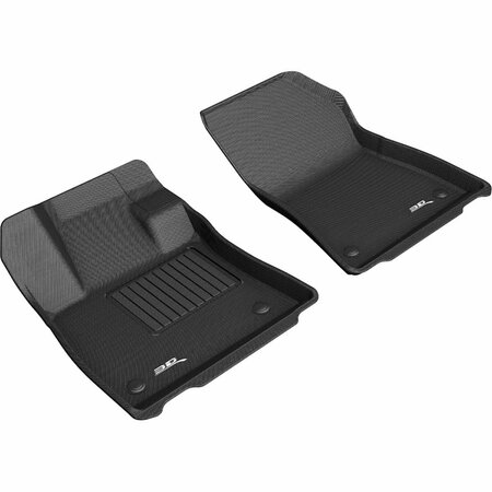 3D MAXPIDER Kagu First Row Floor Liners for 2019-2020 Infiniti QX50 - Black L1IN03111509
